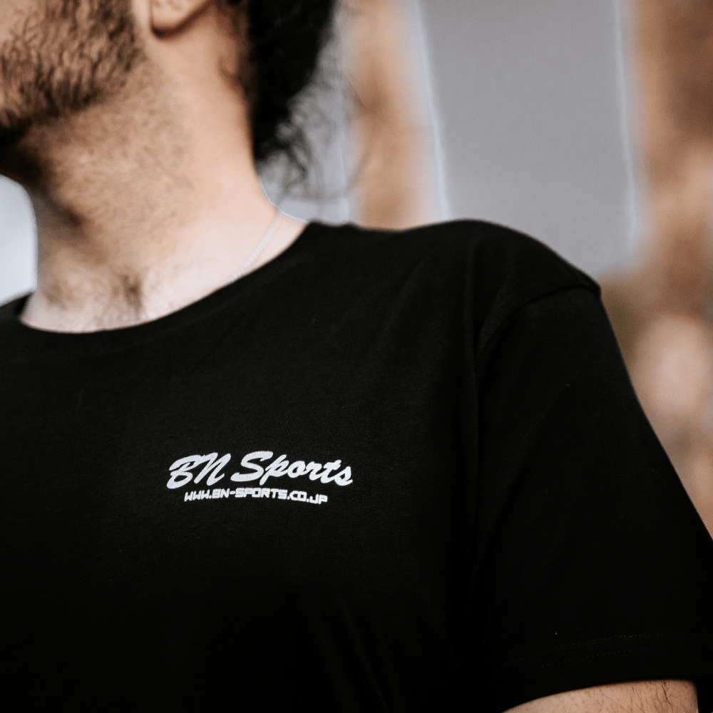 BN Sports Black T-Shirt – Metallic Silver Print