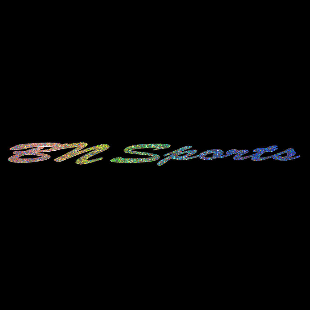 BN Sports Vinyl Decal 12" Silver Sparkle