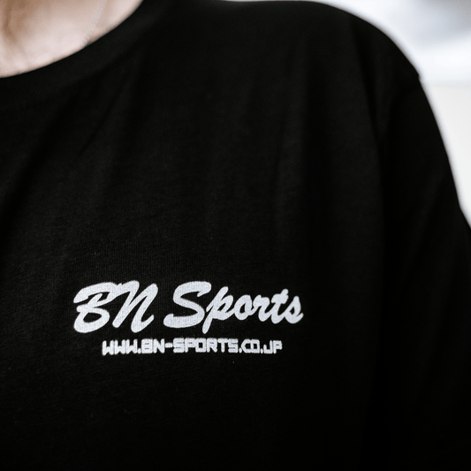 BN Sports Black T-Shirt – Metallic Silver Print