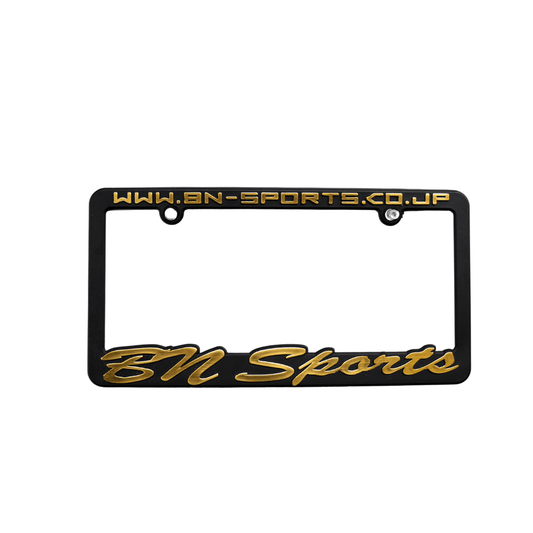 BN Sports Custom License Plate Frame - Gold
