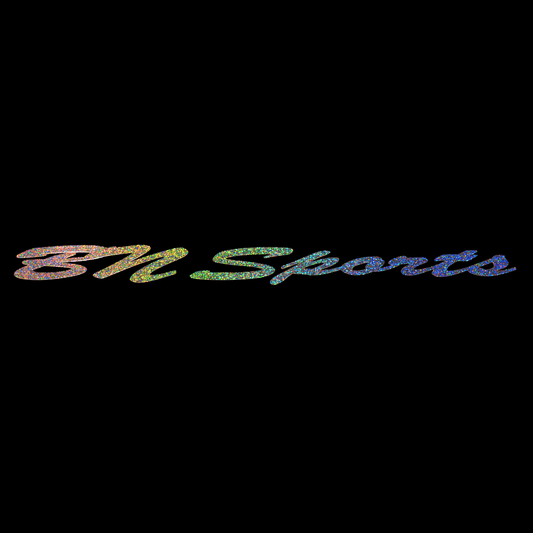 BN Sports Vinyl Decal 12" Silver Sparkle